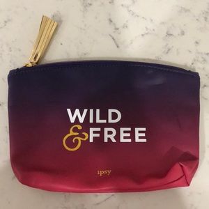 Purple balayage wild & free Ipsy make up bag
